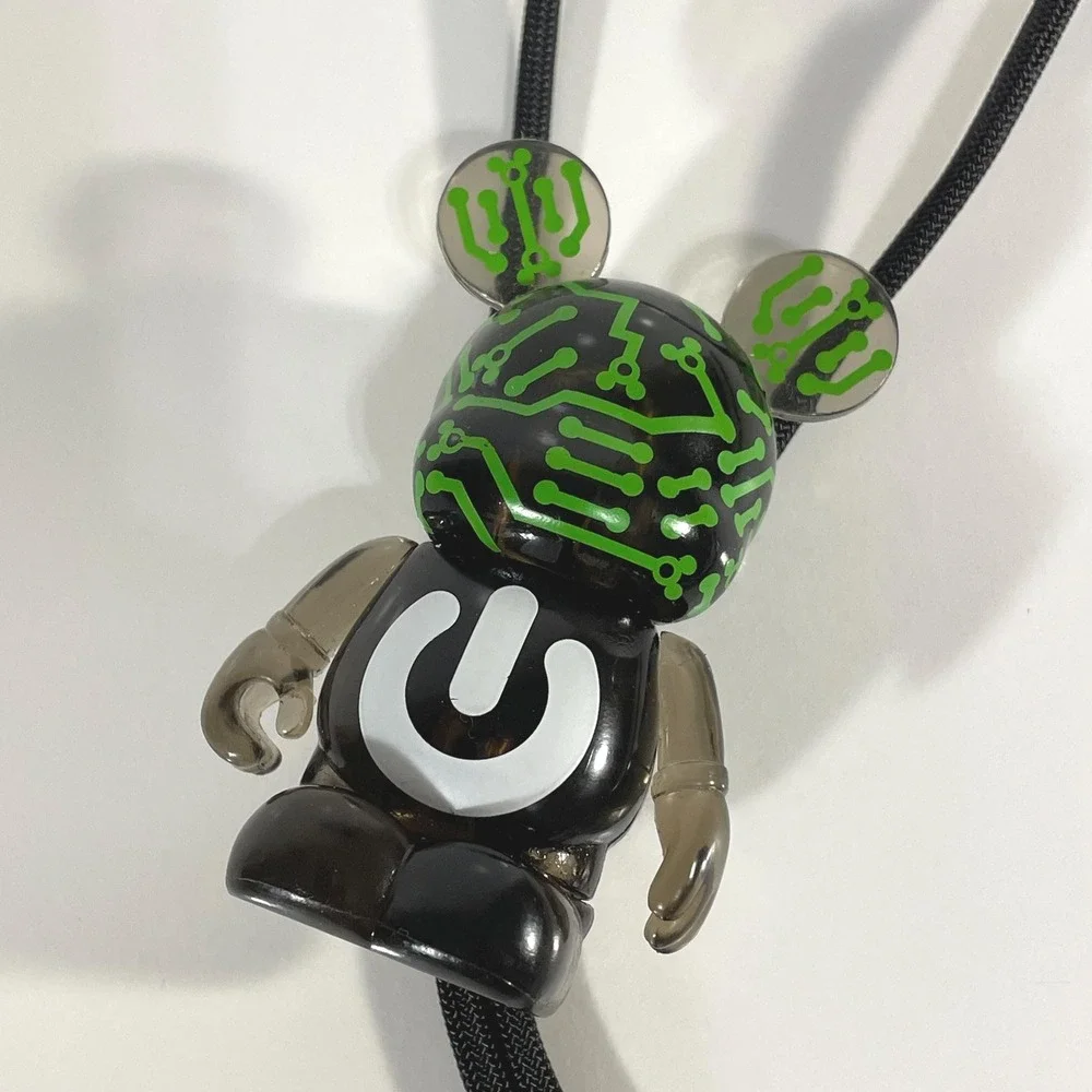 Bolo Tie Custom Disney Mickey Power Up Circuit Board Prom IT Dept Fun Unique